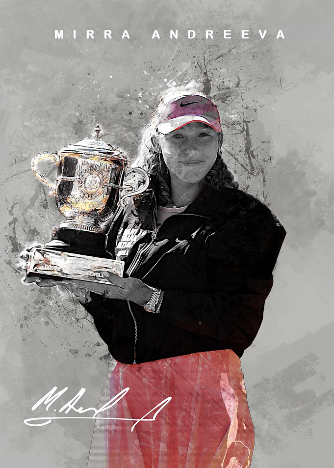 Mirra Andreeva Holding Trophy