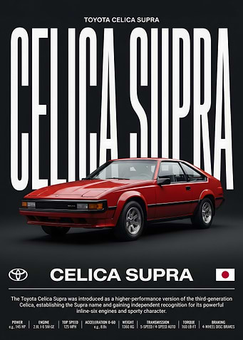 Toyota Celica Supra Poster