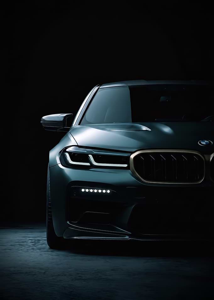 close up BMW M5 Front Detail car poster