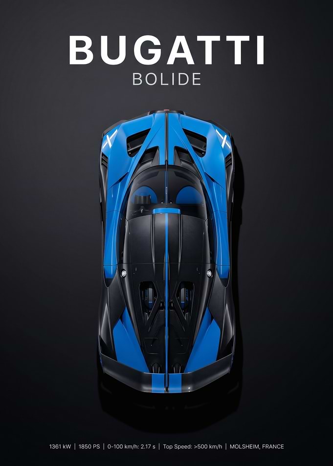 Bugatti Bolide Top View