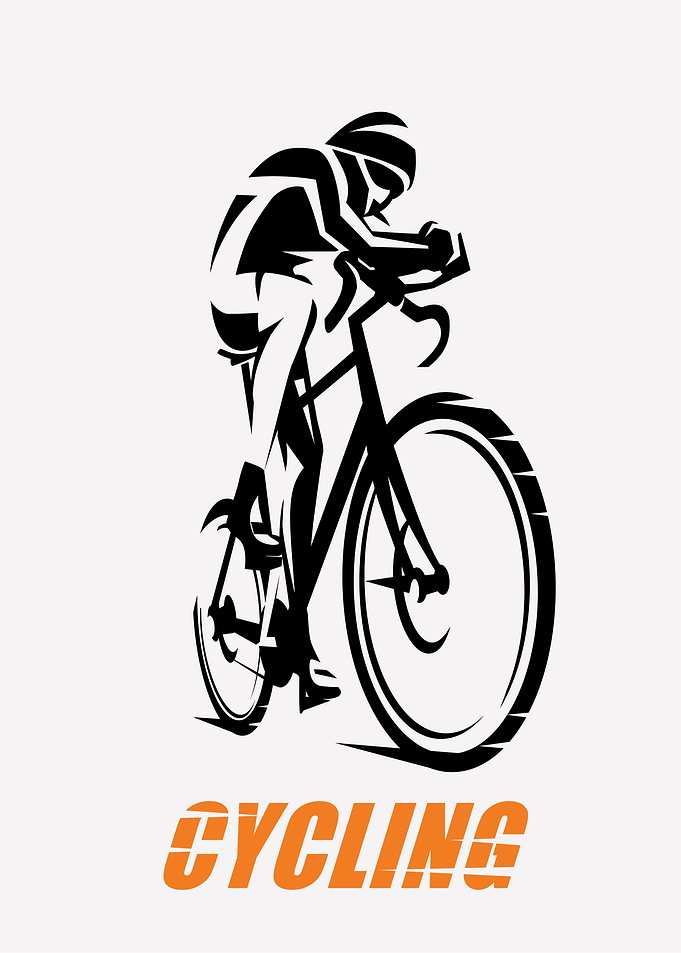 Cyclist in Motion