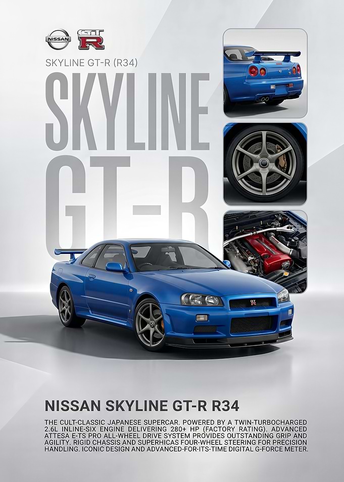 Nissan Skyline GT-R R34 Supercar