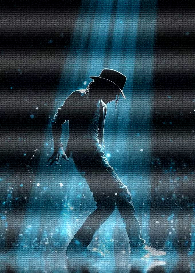 Michael Jackson Moonwalk Silhouette