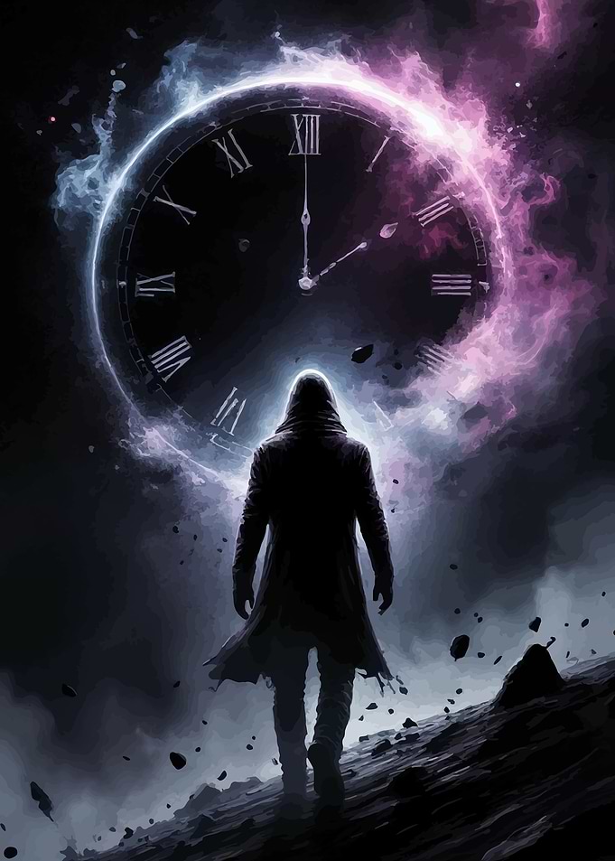 Figure Before Cosmic Clock