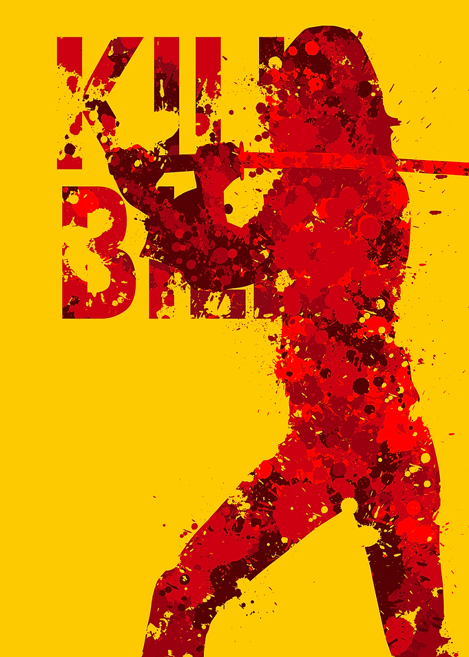Kill Bill The Bride Splatter Art