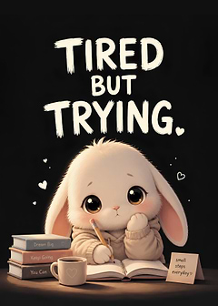 Tired but Trying Bunny