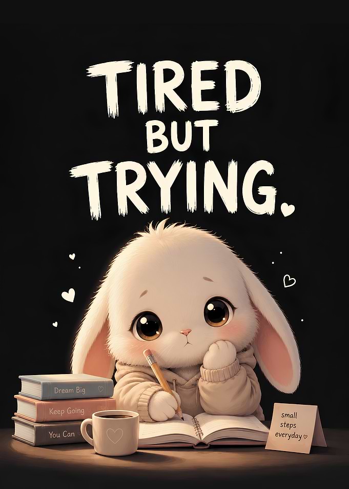 Tired but Trying Bunny