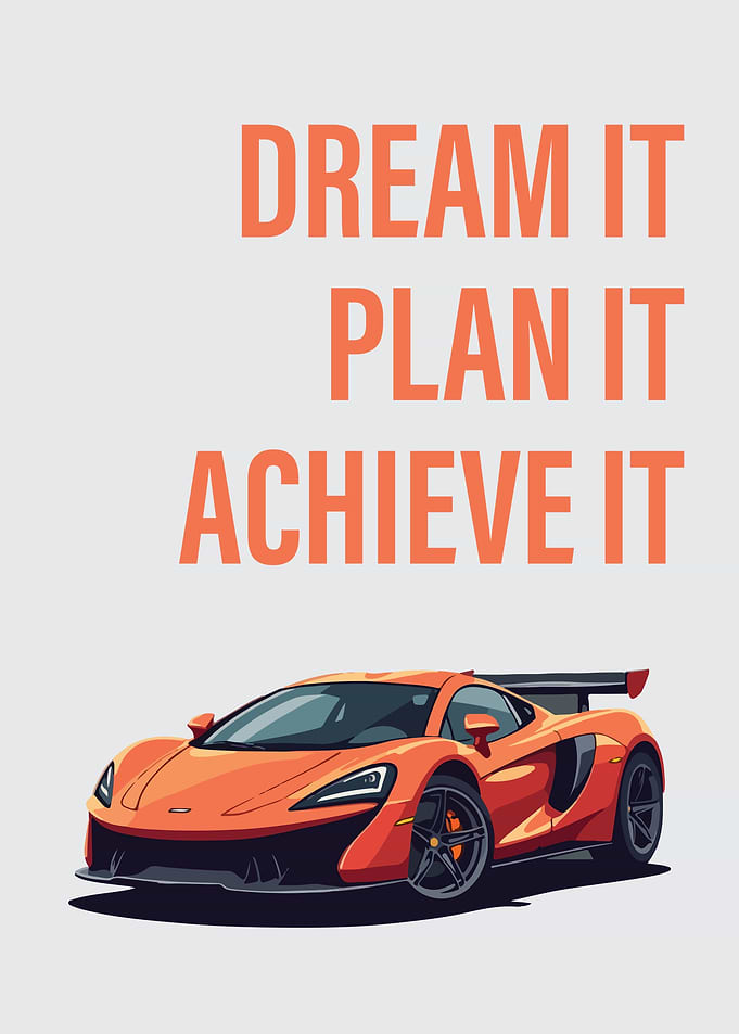 Dream Plan Achieve It Motivational Quote