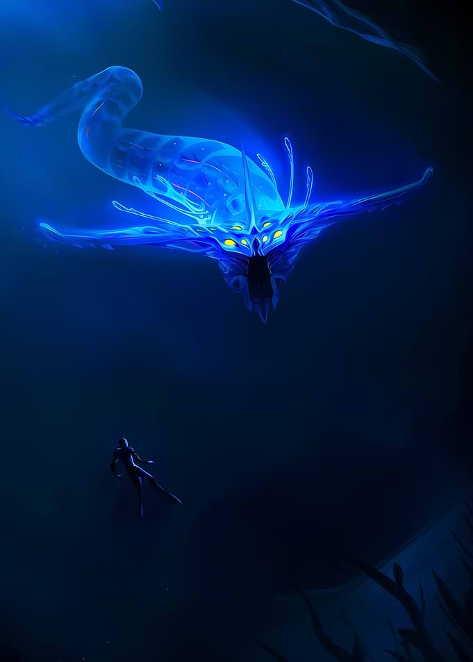 Deep Sea Encounter with a Leviathan