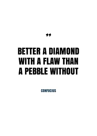 Confucius Quote Diamond Flaw