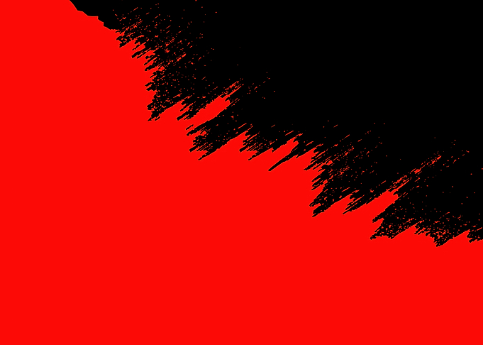 Abstract Red and Black Fractal Pattern