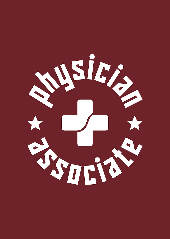 Physician Associate Minimalist Medical Logo Poster | Healthcare Professional Wall Art | Modern PA Design