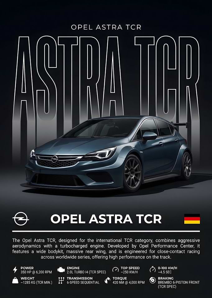 Opel Astra TCR Race Car
