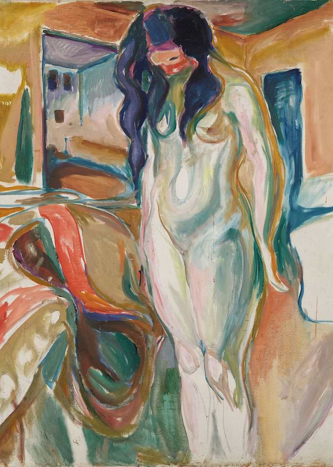 Nude Woman Standing in a Room