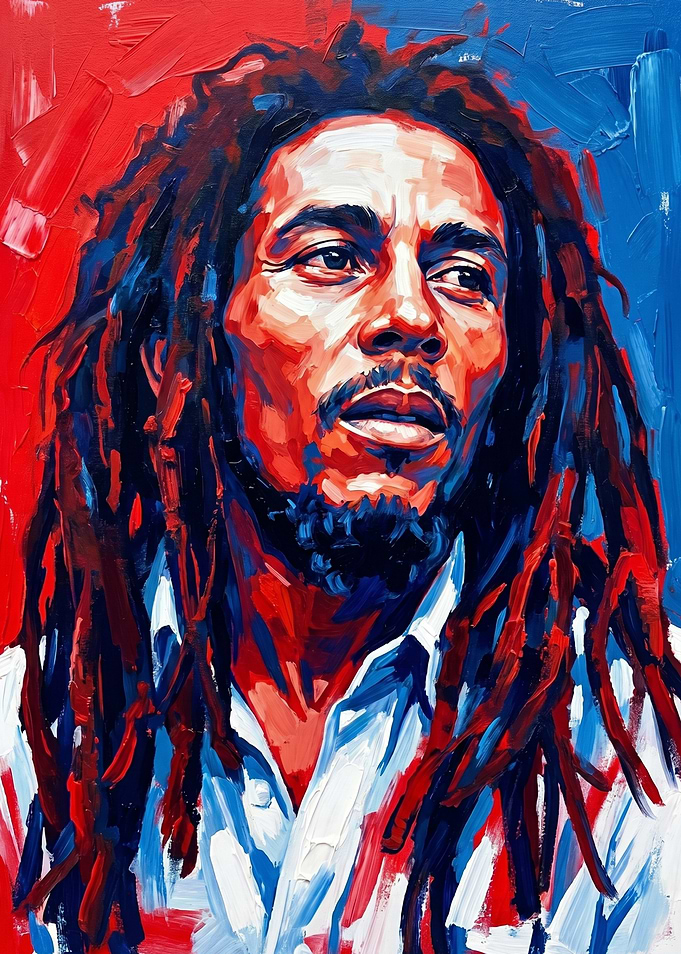 Bob Marley Portrait Painting