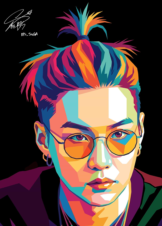 Suga Pop Art Portrait