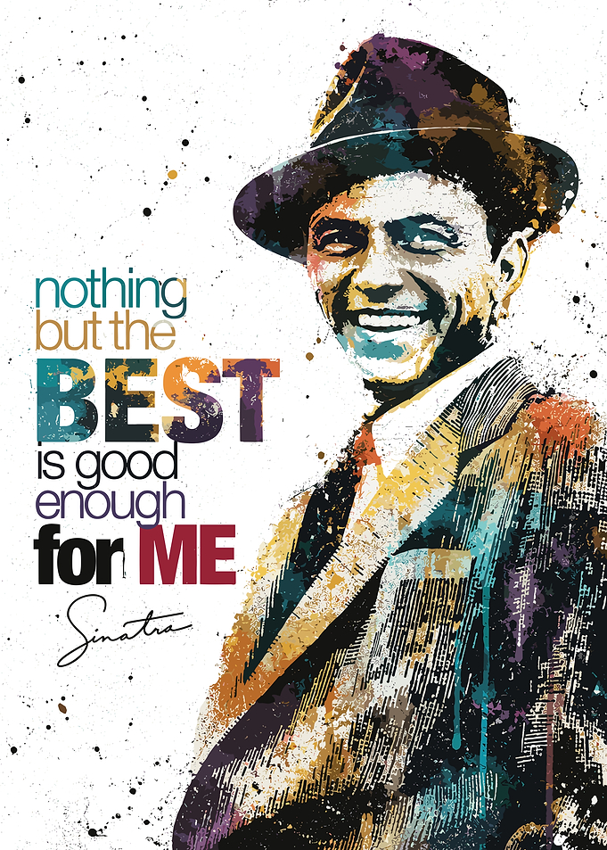 Frank Sinatra Quote Pop Art