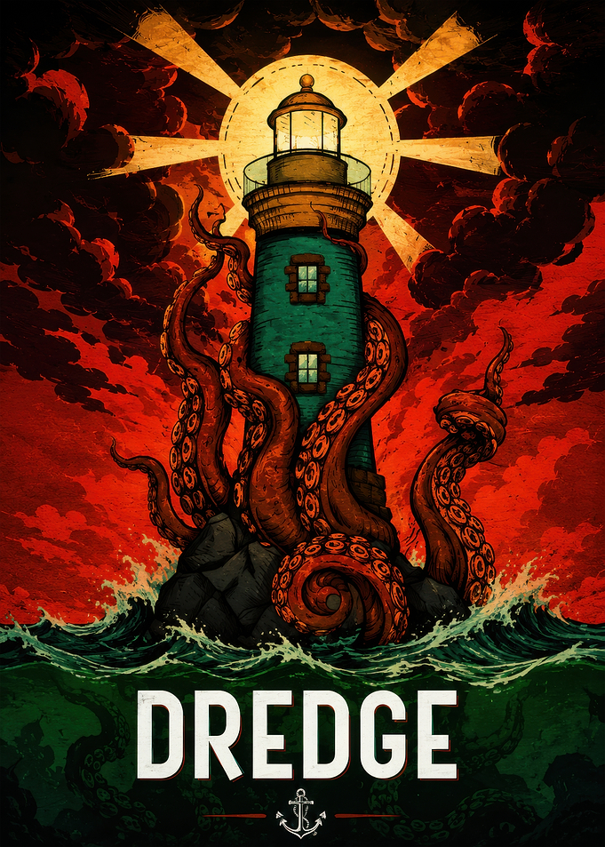 Dredge Lighthouse Kraken Poster