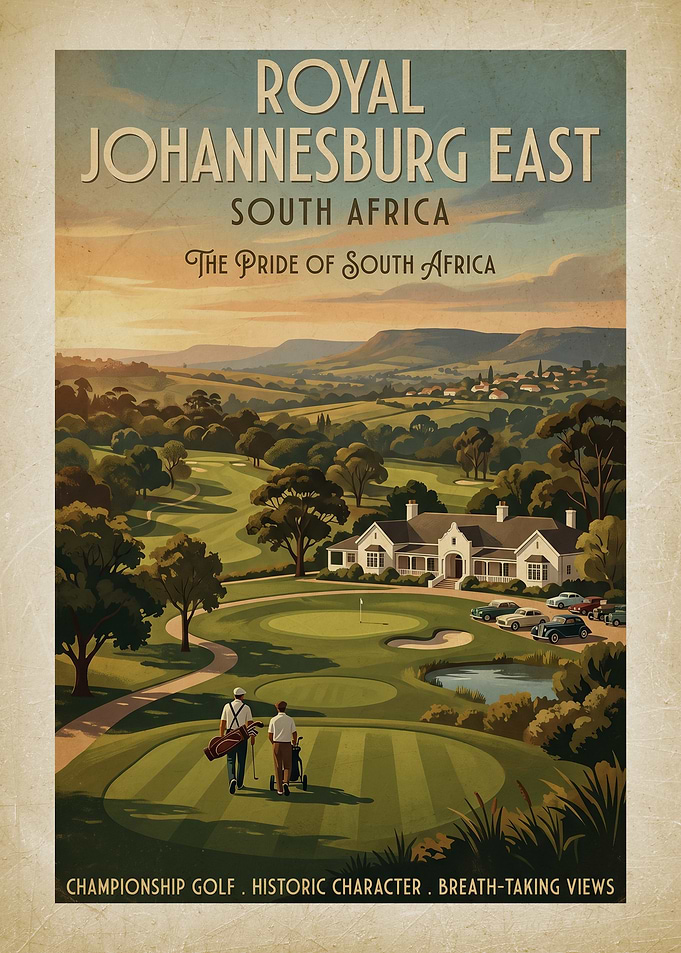 Royal Johannesburg East Golf Course Poster