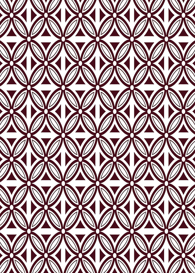 Geometric Pattern with Interlocking Ovals