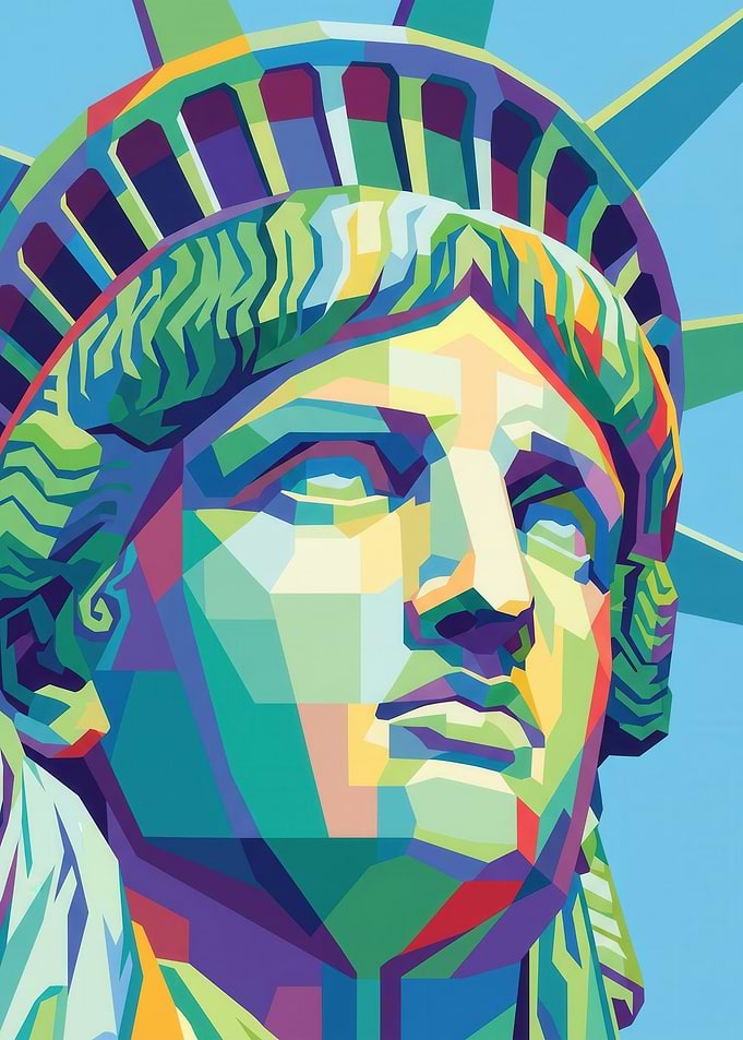 Statue of Liberty Pop Art