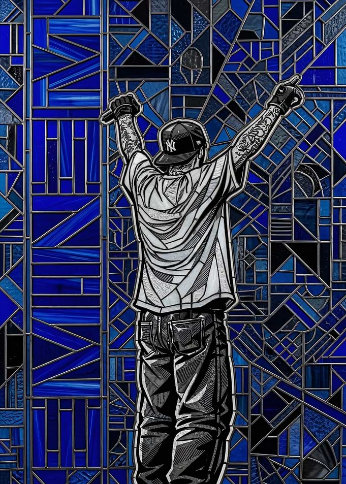 EMINEM Stained Glass Art