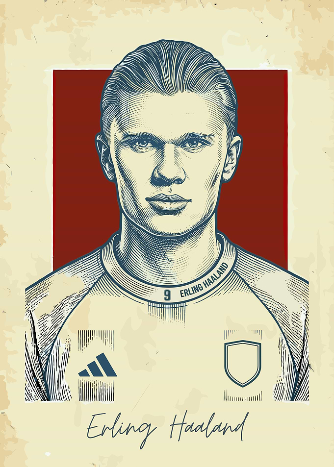 Erling Haaland Portrait