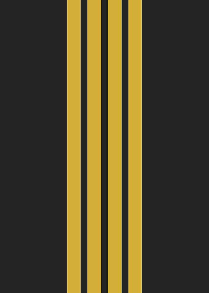 Captain Epaulets Stripes | Aviation Pilot