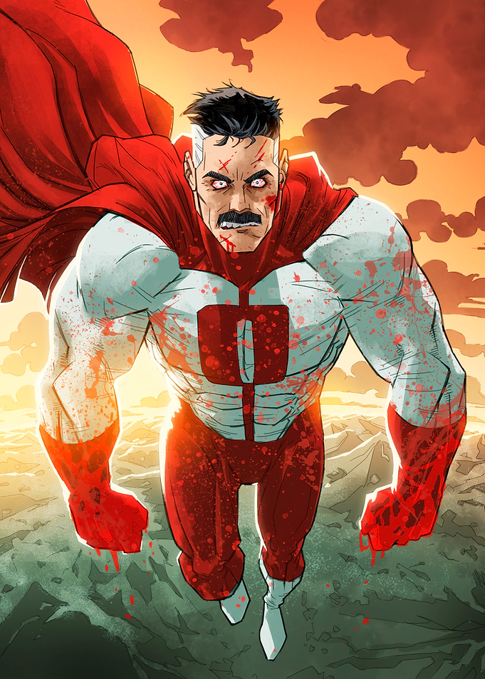 Omni-Man Covered in Blood