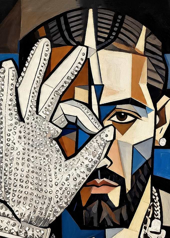 Cubist Portrait of a Man with a Glove
