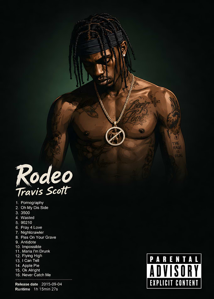 Travis Scott Rodeo Album Cover Art