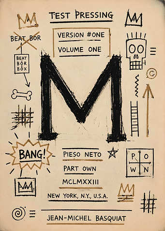 Jean-Michel Basquiat Test Pressing Cover