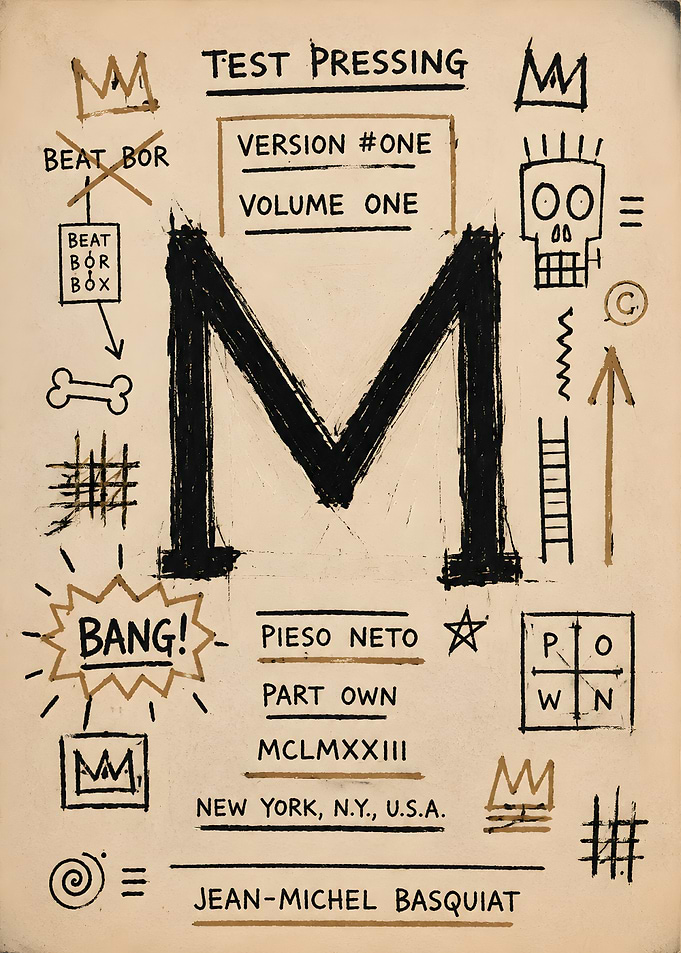 Jean-Michel Basquiat Test Pressing Cover