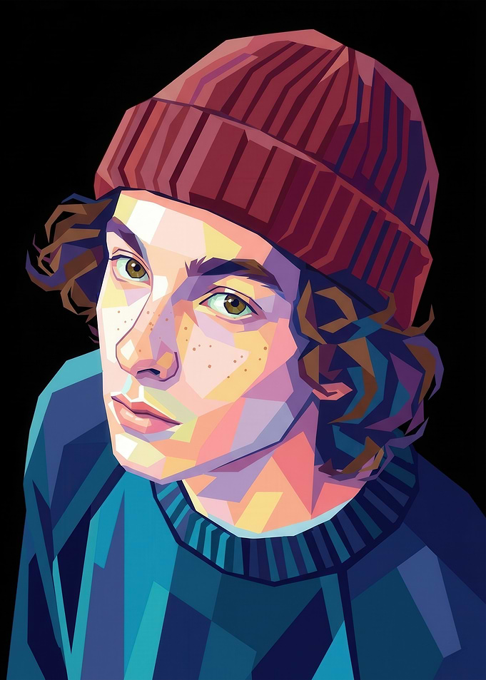 Pop Art Portrait of a Young Man