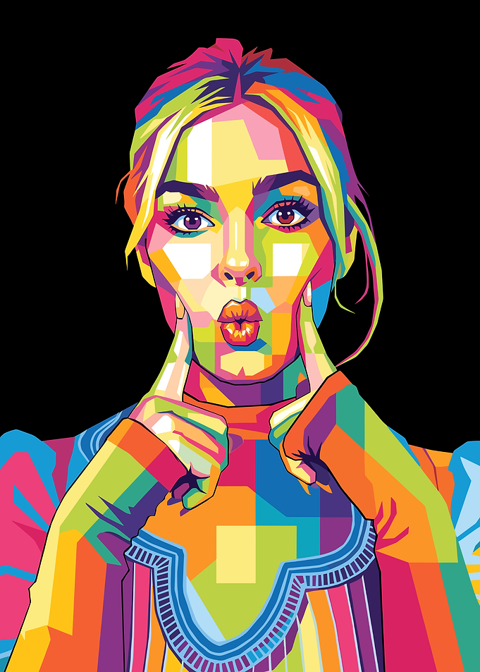 Addison Rae Pop Art