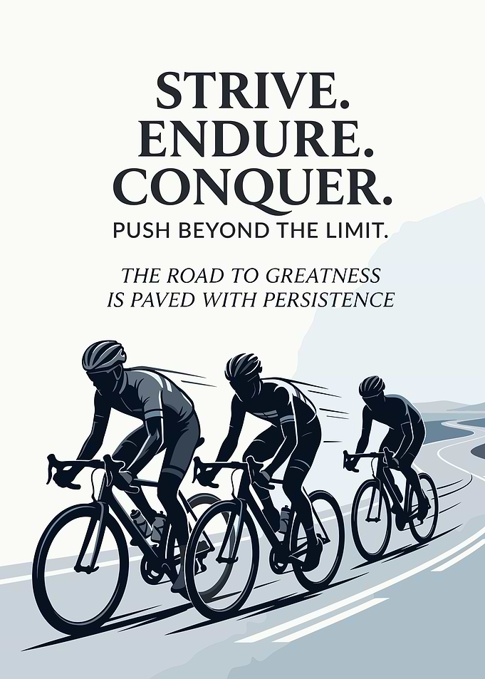 Cyclists striving for greatness