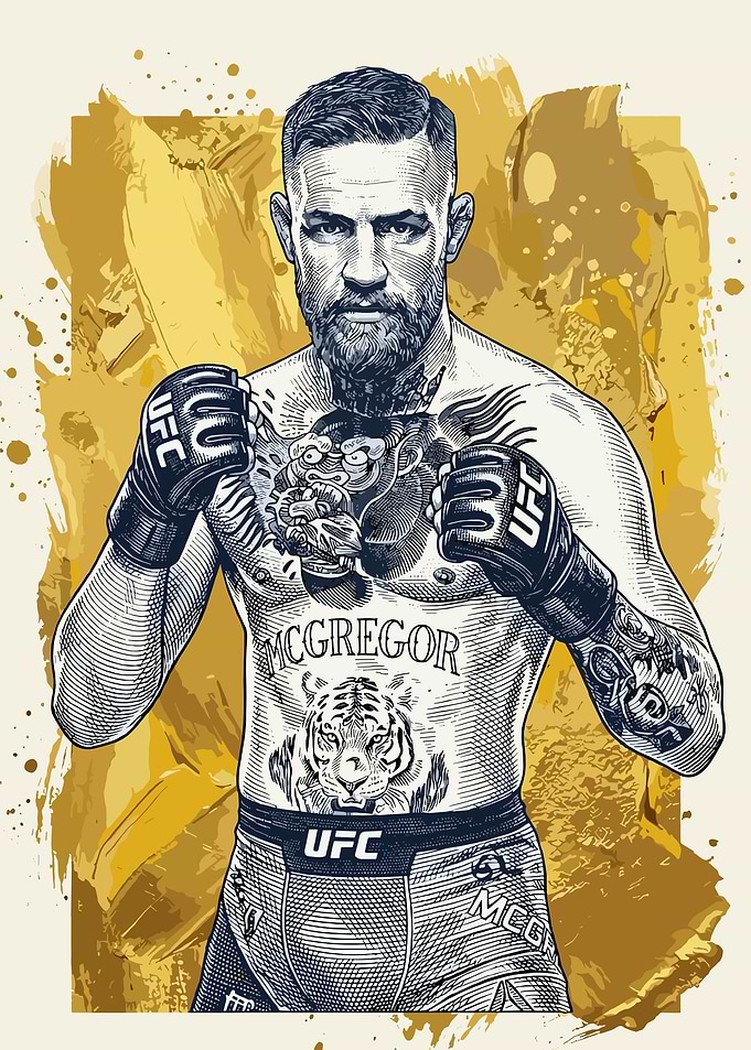 Conor McGregor UFC Fighter Portrait