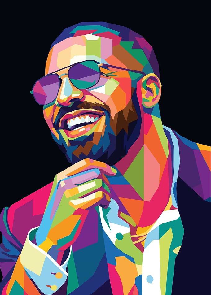 Drake Pop Art Portrait