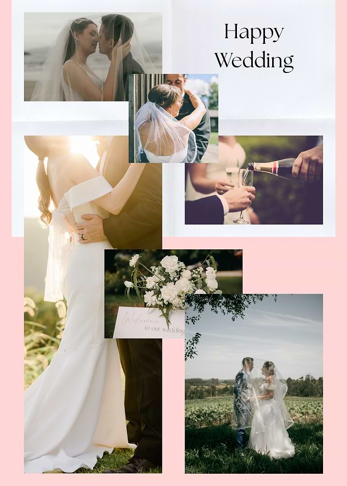 Happy Wedding Collage