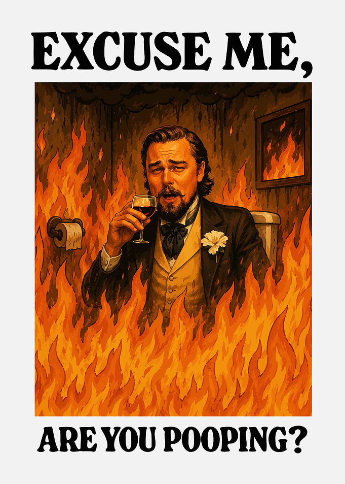 Leonardo DiCaprio in a Burning Bathroom