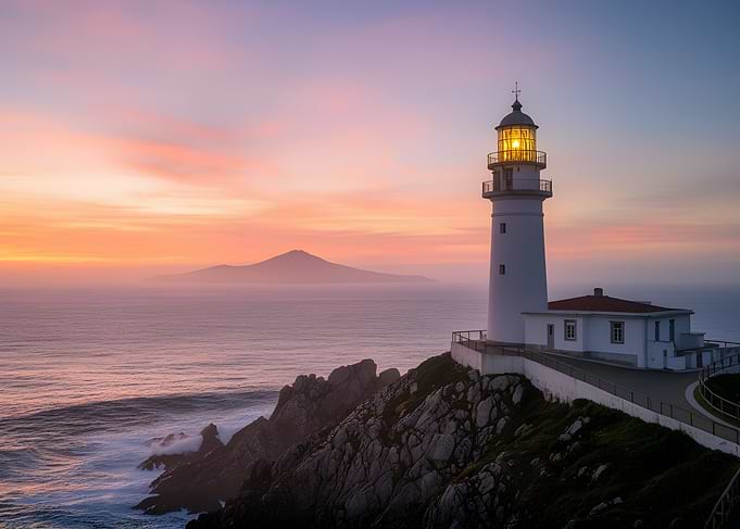 Lighthouse at Sunset