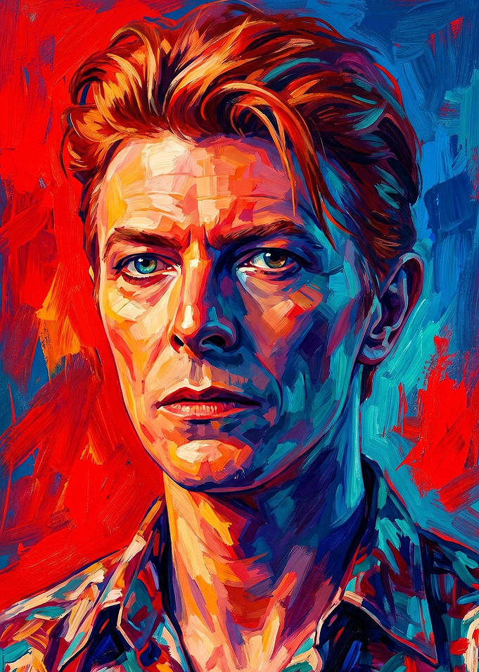David Bowie Pop Art Portrait