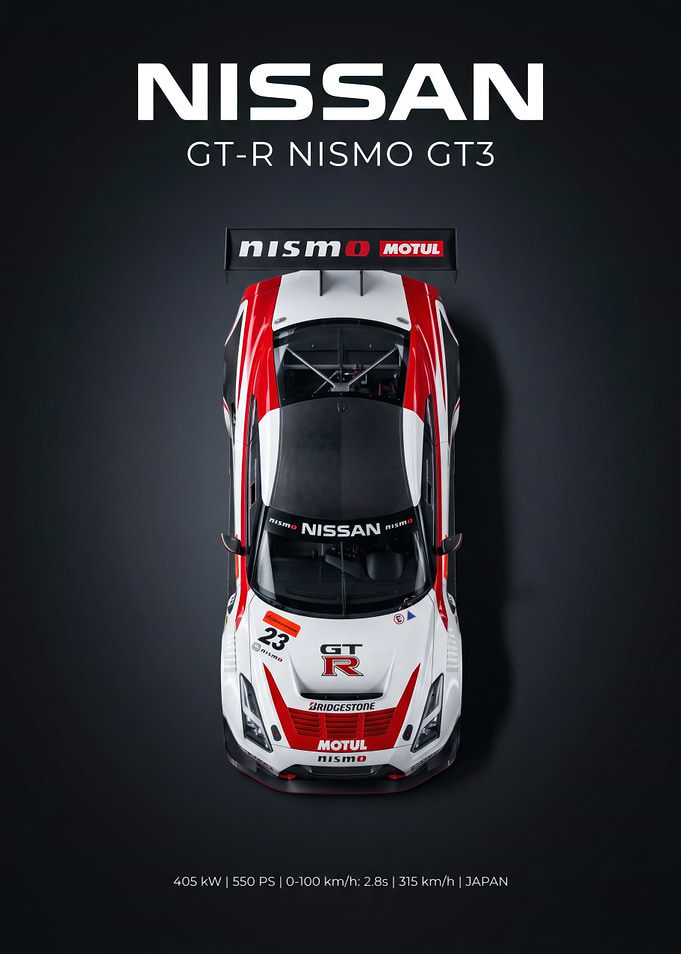 Nissan GT-R Nismo GT3 Top View