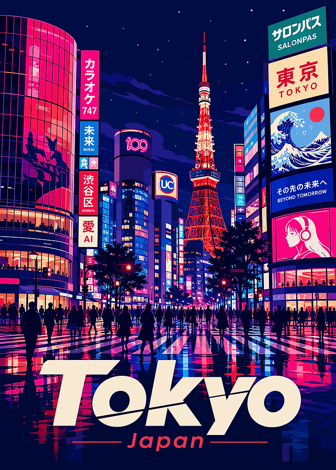 Tokyo Japan at Night