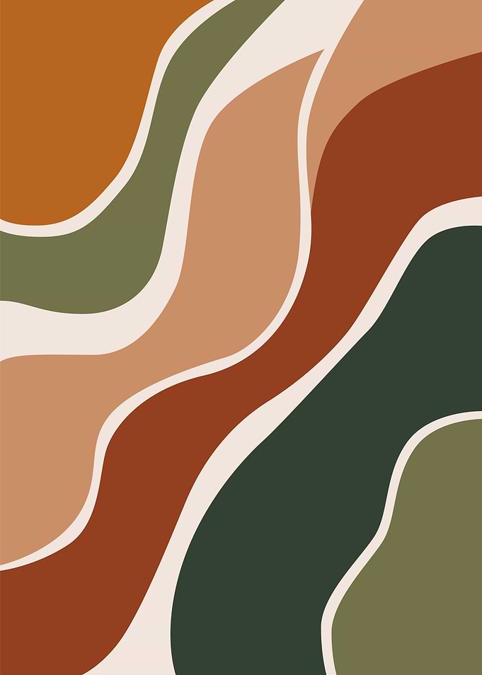 Abstract Wavy Shapes