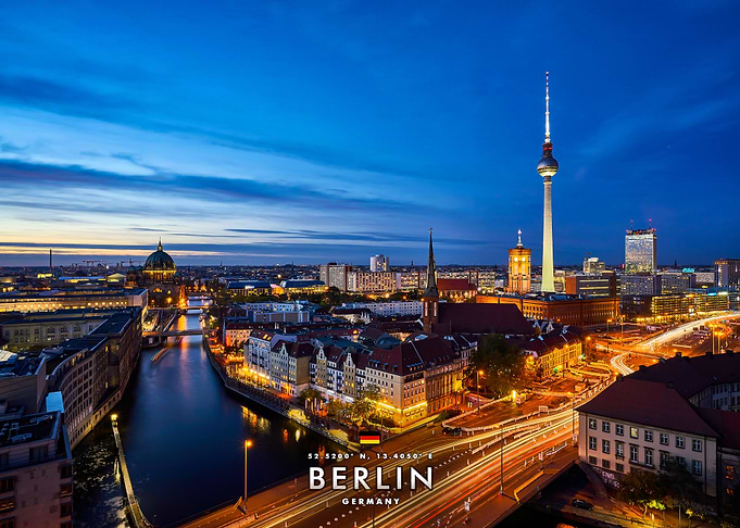 Berlin Skyline at Dusk