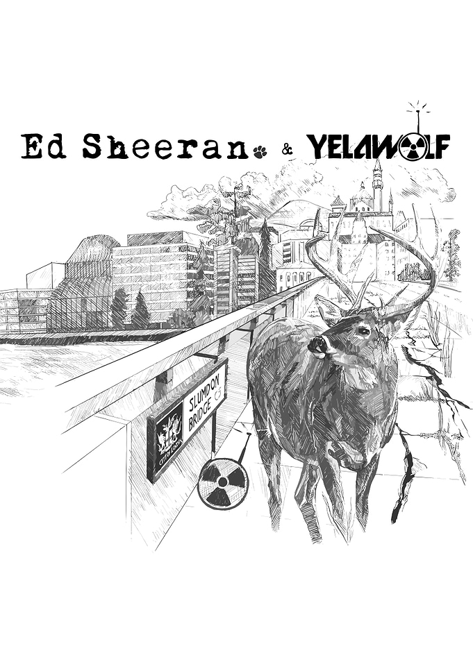 Ed Sheeran & Yelawolf Deer Cityscape