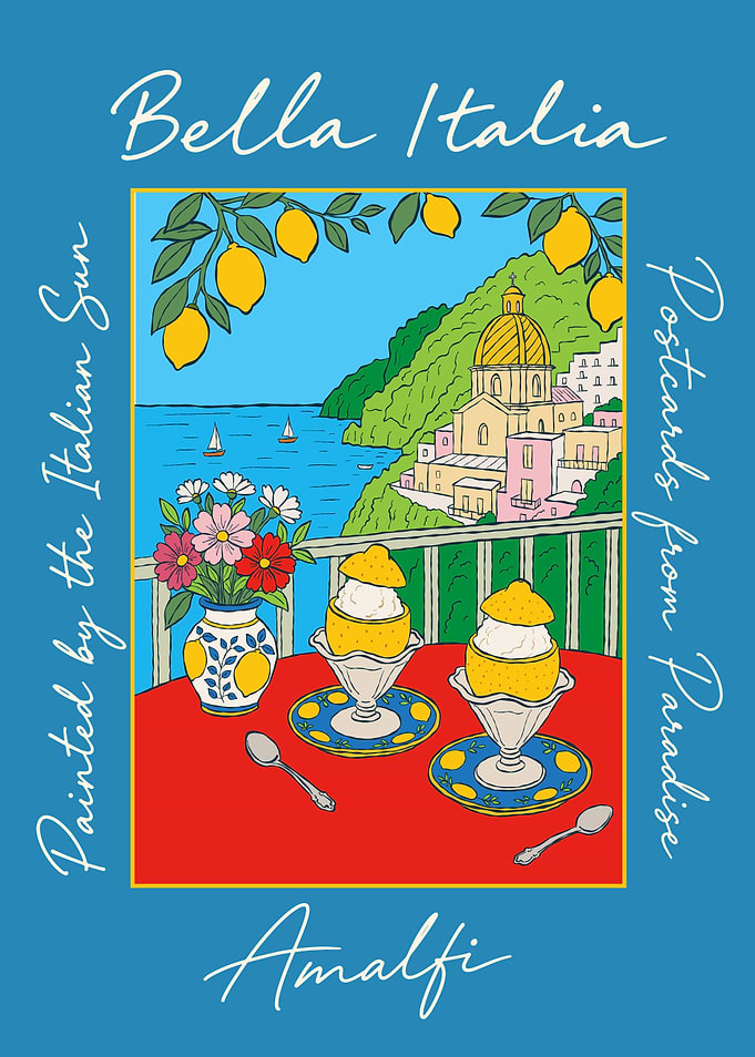 Bella Italia Amalfi Coast Scene