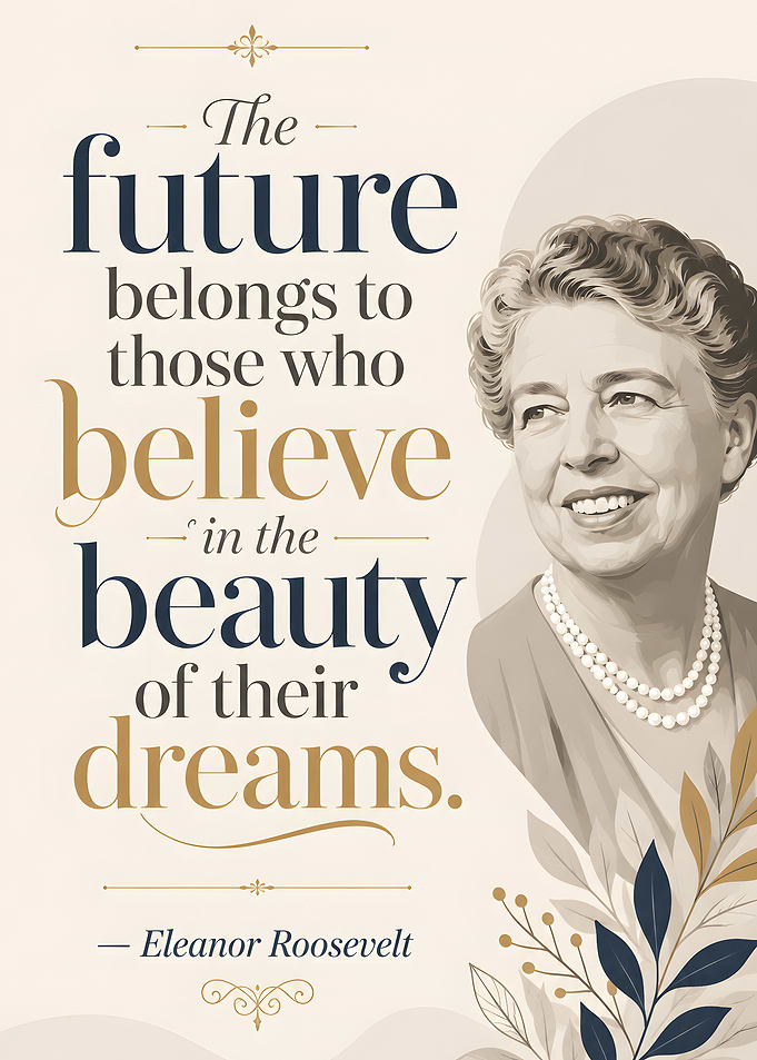 Eleanor Roosevelt quote about future