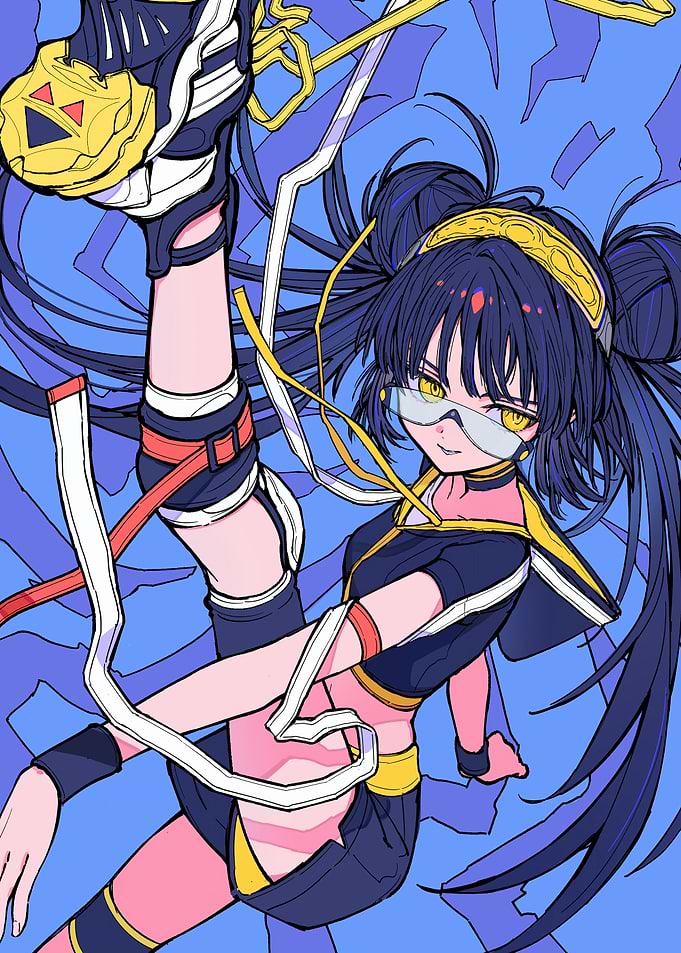 Anime Girl in Athletic Wear
